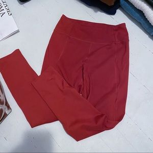 Girlfriend Collective Cropped Leggings Red Ochre